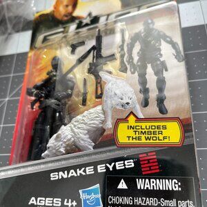 GI JOE Retaliation Snake Eyes With Timber - Brand New Sealed